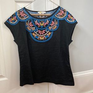 Short sleeved linen Boden blouse